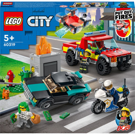Le sauvetage des pompiers et la course-poursuite de la police - LEGO - Dès 5 ans