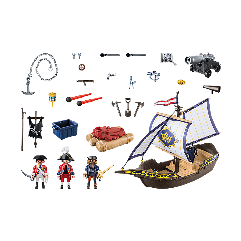 Chaloupe des soldats pirates - PLAYMOBIL - Dès 5 ans