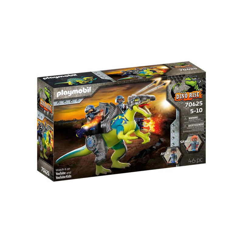 Spinosaure et combattants PLAYMOBIL Dino Rise - Dès 5 ans