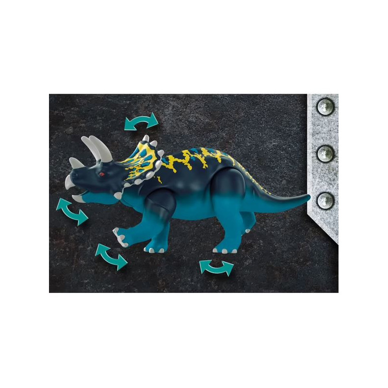 Triceratops et soldats PLAYMOBIL Dino Rise - Dès 5 ans