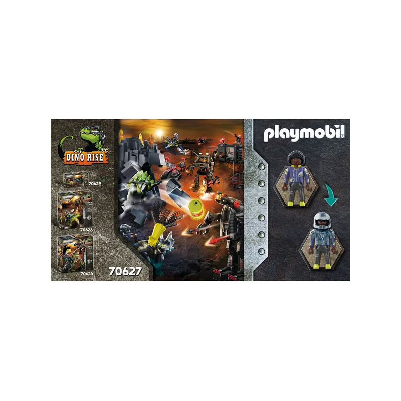 Triceratops et soldats PLAYMOBIL Dino Rise - Dès 5 ans