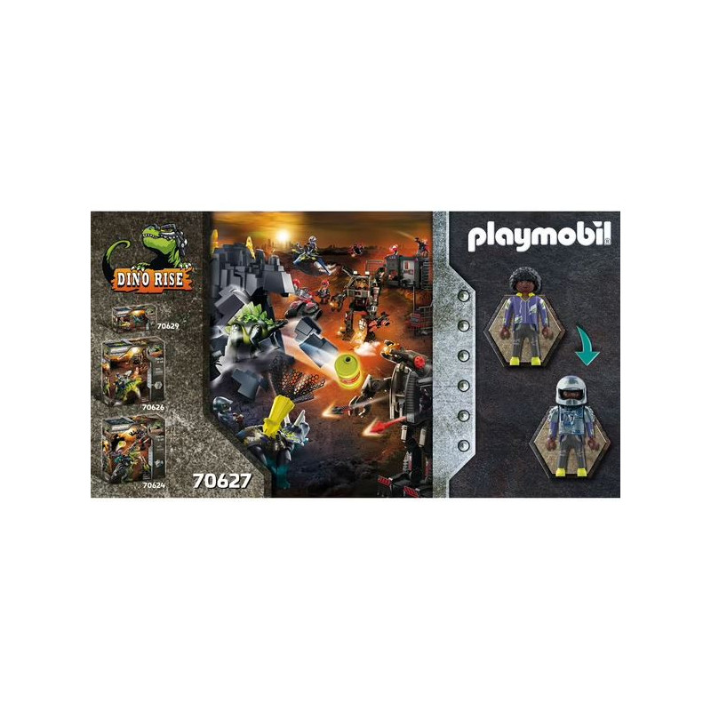 Triceratops et soldats PLAYMOBIL Dino Rise - Dès 5 ans