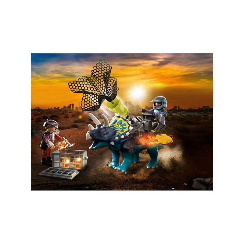 Triceratops et soldats PLAYMOBIL Dino Rise - Dès 5 ans
