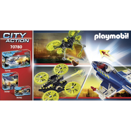 Jet de police et drone - PLAYMOBIL - Dès 5 ans