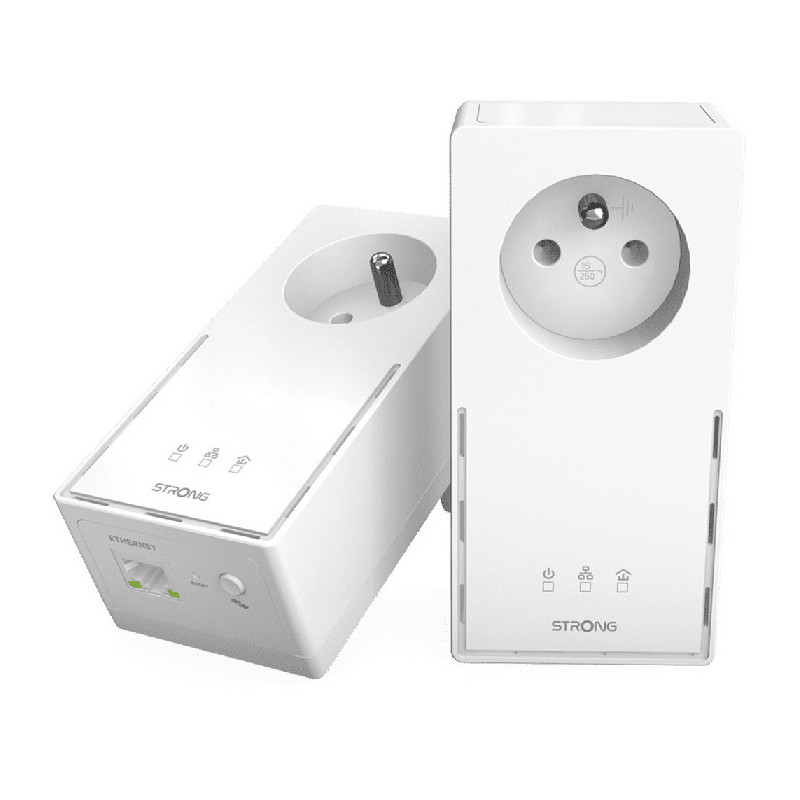 Kit Adaptateur Réseau Cpl 2000Mbits Blanc - STRONG - STRONG_CPL_2000MB
