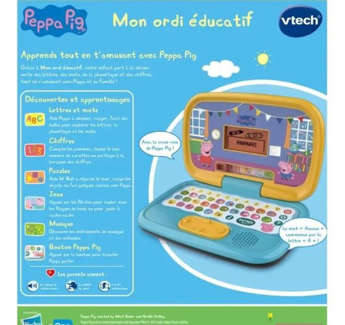 Jeu Storio HD Peppa Pig - Jeu tablette - VTech