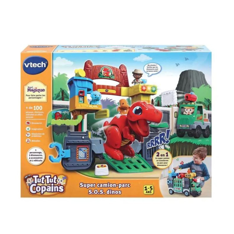 Tut Tut Copains Super Camion Parc SOS Dinos VTECH - Dès 1 an
