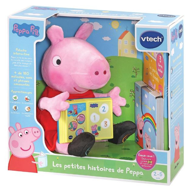 Peluche interactive Les petites histoires de Peppa Pig VTECH - Dès 2 ans 