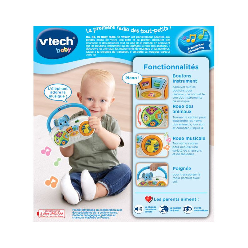 Do Ré Mi Baby Radio VTECH - Dès 6 mois
