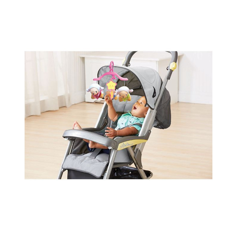 Lumi mobile pour bébé Compte-moutons Rose VTECH - Dès la naissance