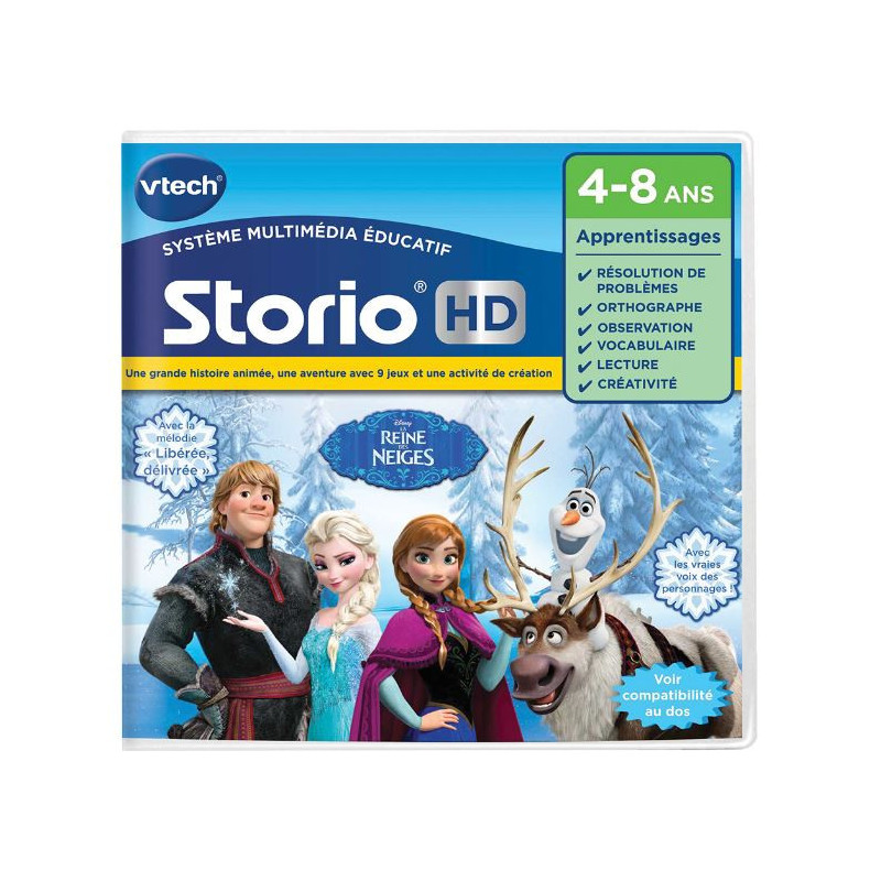 Jeu Storio HD La Reine des Neiges VTECH - Dès 3 ans