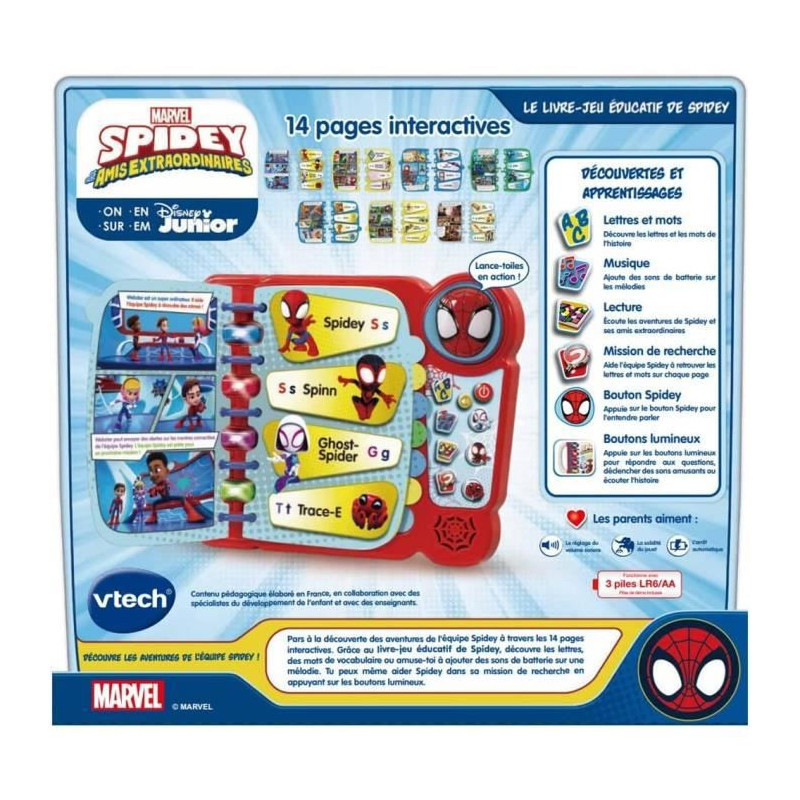 Livre-jeu éducatif de Spidey VTECH - Dès 3 ans