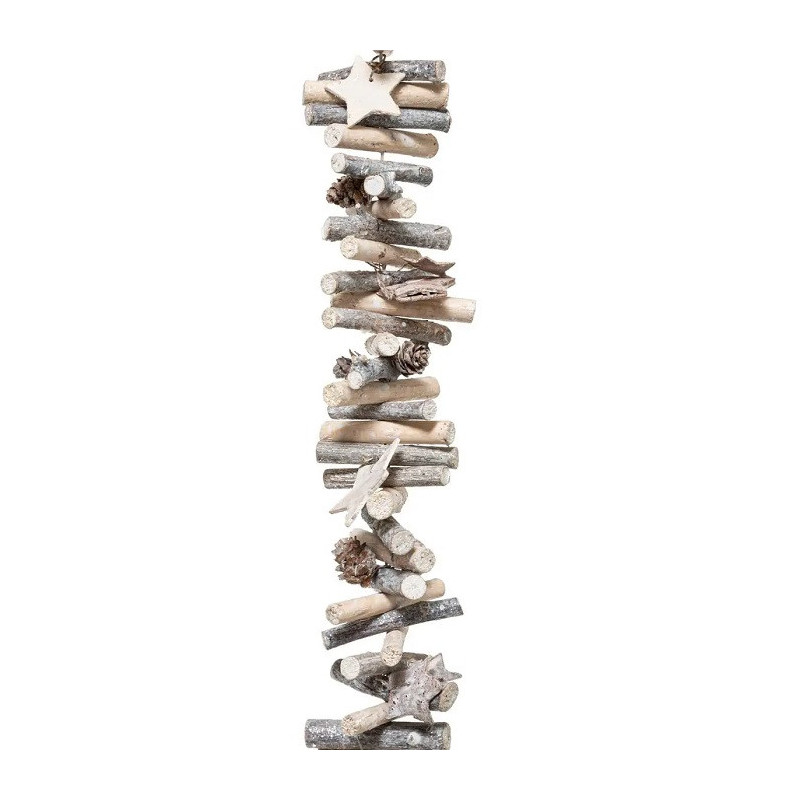 Guirlande en bois pour sapin de Noël Rondin 1m - FÉÉRIC LIGHTS & CHRISTMAS - 138251D