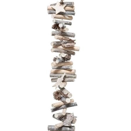 Guirlande en bois pour sapin de Noël Rondin 1m - FÉÉRIC LIGHTS & CHRISTMAS - 138251D