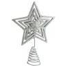 Cimier de Noël Etoile Pailleté Métal 20cm - FÉÉRIC LIGHTS & CHRISTMAS - 147650