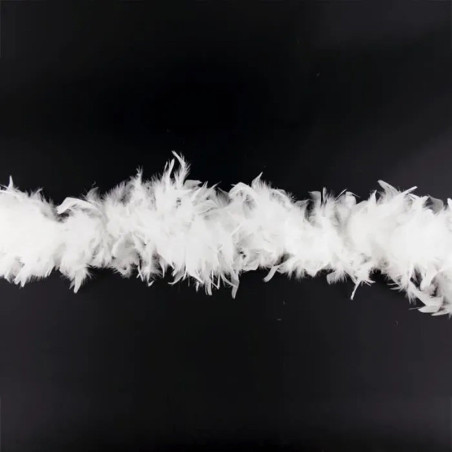 Guirlande de Noël Plume Boa Blanc - FEERIC LIGHTS & CHRISTMAS - 113234BL