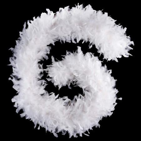 Guirlande de Noël Plume Boa Blanc - FEERIC LIGHTS & CHRISTMAS - 113234BL