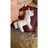 Sujet de Noël Céramique Licorne Pastel - FÉÉRIC LIGHTS & CHRISTMAS - 151714