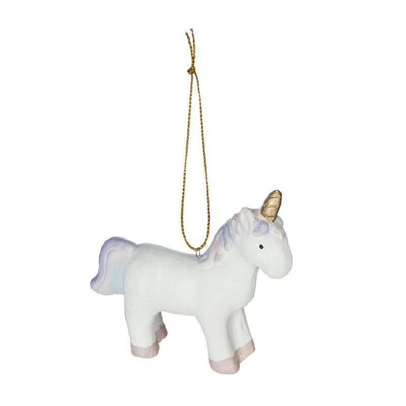 Sujet de Noël Céramique Licorne Pastel - FÉÉRIC LIGHTS & CHRISTMAS - 151714