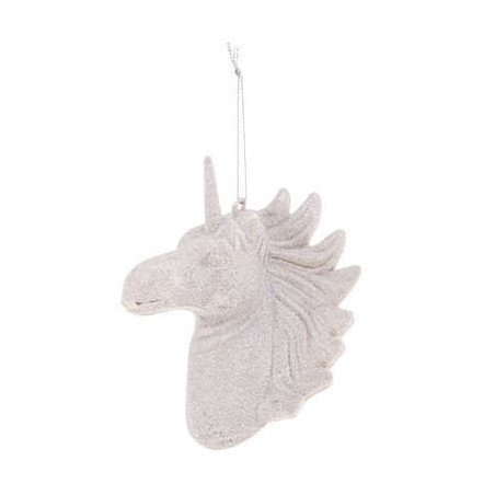 Sujet de Noël Tête de Licorne 13cm - FÉÉRIC LIGHTS & CHRISTMAS - 166009