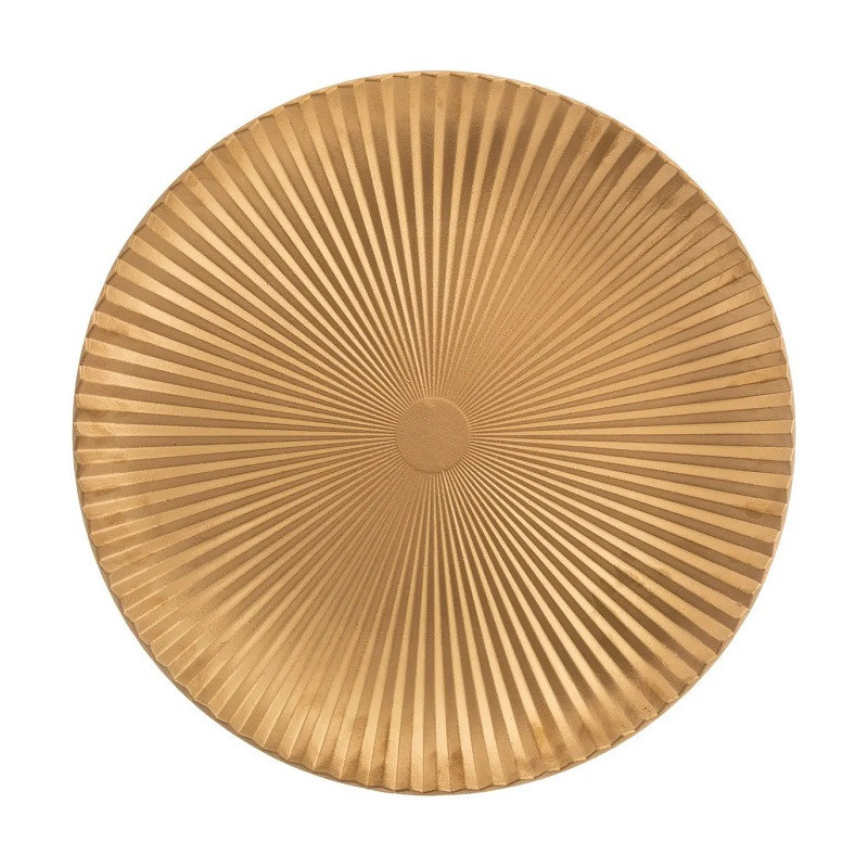 Centre de Table Relief 49cm Doré