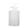 Bougie de noël Paillettes Dégradé 15x10cm Blanc - FÉÉRIC LIGHTS & CHRISTMAS - 183395BL
