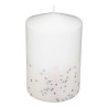 Bougie de noël Paillettes Dégradé 15x10cm Blanc - FÉÉRIC LIGHTS & CHRISTMAS - 183395BL