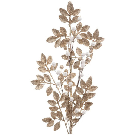 Bouquet Bille Blanche Doré 75cm  - FEERIC LIGHTS & CHRISTMAS - 183897