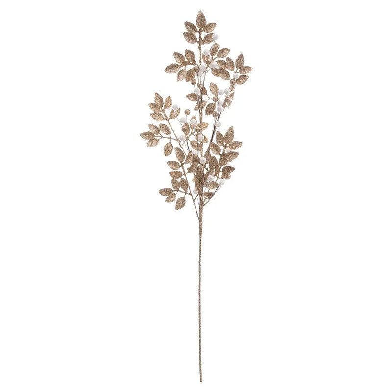 Bouquet Bille Blanche Doré 75cm  - FEERIC LIGHTS & CHRISTMAS - 183897