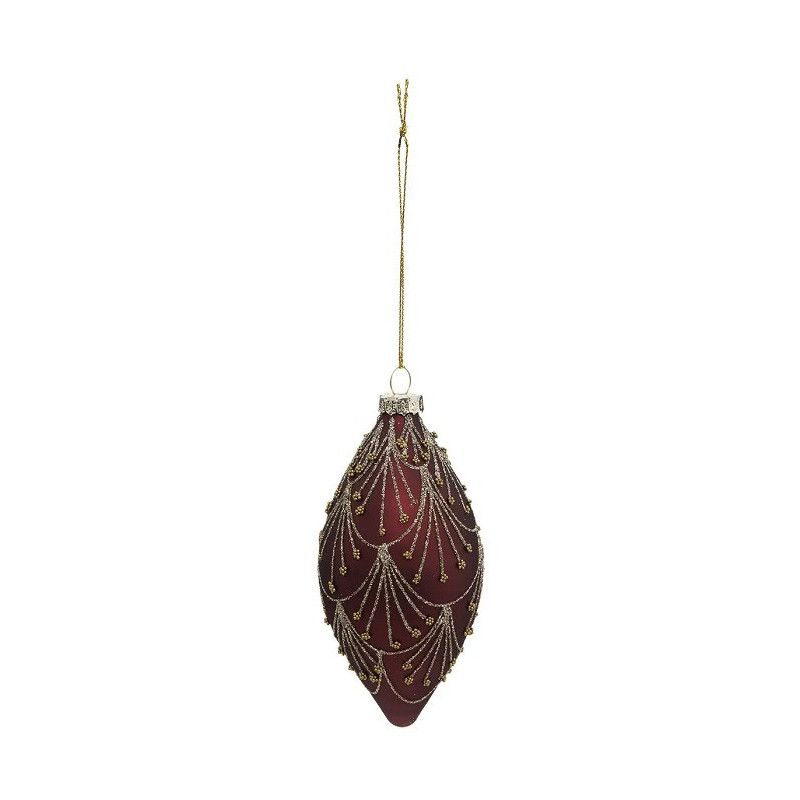 Boule de Noël Verre Goutte Trio 130mm - FÉÉRIC LIGHTS & CHRISTMAS - 184465