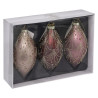 Boule de Noël Verre Goutte Trio 130mm - FÉÉRIC LIGHTS & CHRISTMAS - 184465