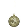 Boule de Noël Verre Vert Vieilli 80mm - FÉÉRIC LIGHTS & CHRISTMAS - 184473