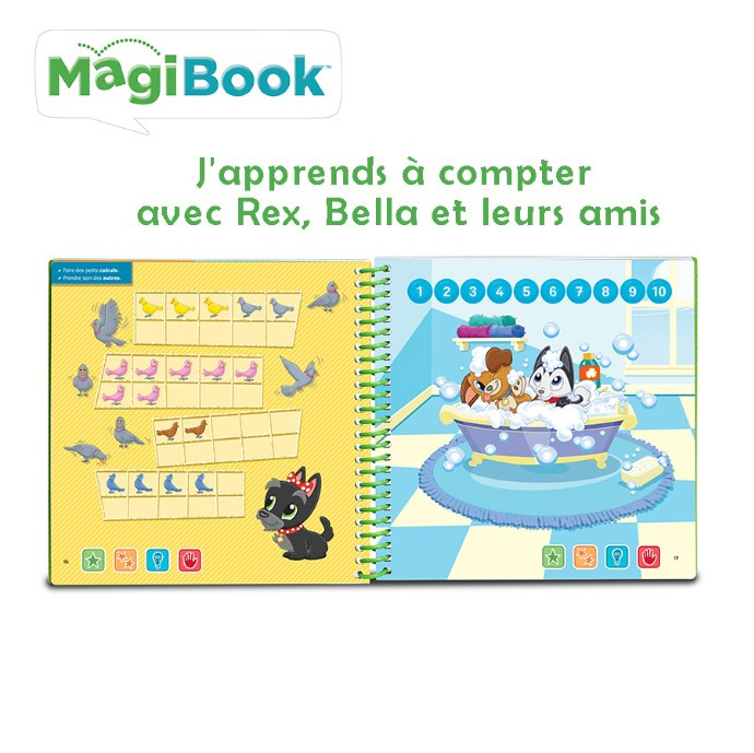 Vtech - livre interactif magibook - j'apprends a compter avec rex bella et  leurs amis - La Poste