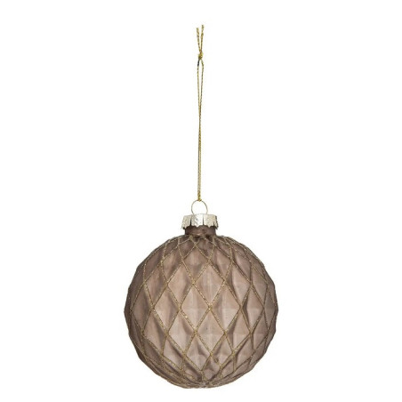 Lot de 3 Boules de Noël 80mm Marron - FÉÉRIC LIGHTS & CHRISTMAS - 184510