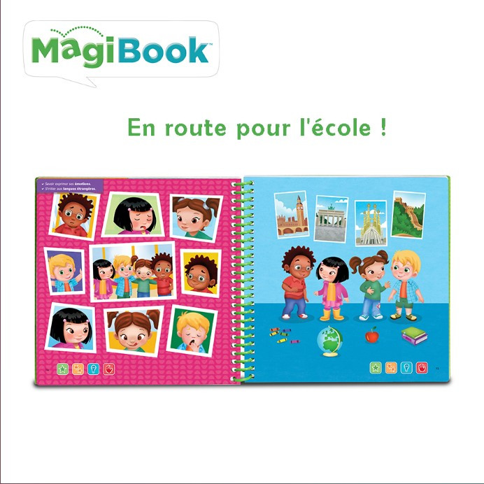 Livre éducatif interactif Magibook VTECH - A la Découverte du Monde - bleu
