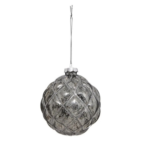 Lot de 3 Boule de noël Verre Matelassé 90mm - FÉÉRIC LIGHTS & CHRISTMAS - 184522