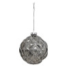Lot de 3 Boule de noël Verre Matelassé 90mm - FÉÉRIC LIGHTS & CHRISTMAS - 184522