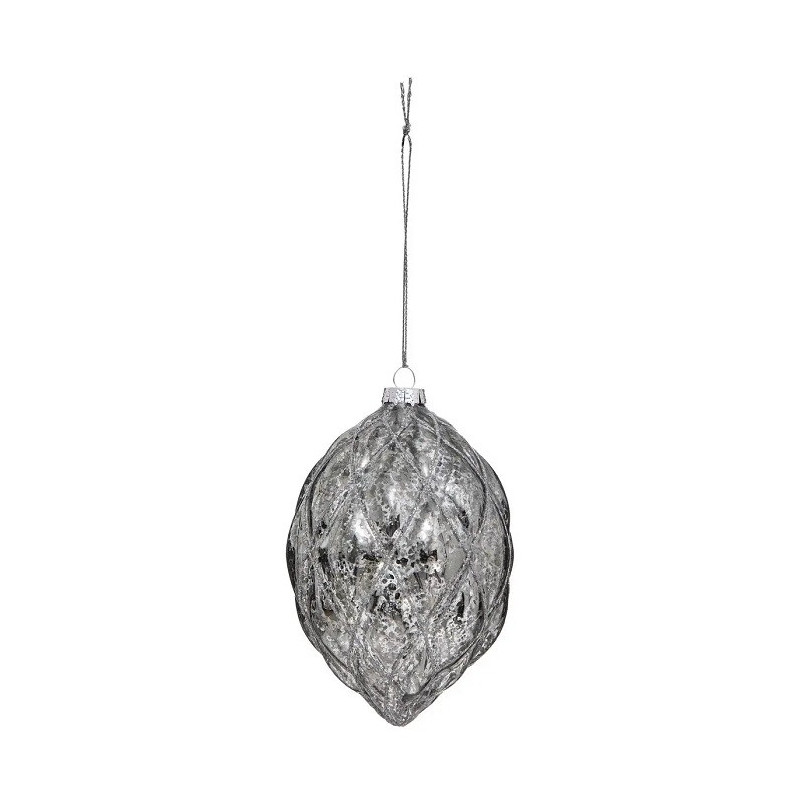 Lot de 3 Boule de noël Verre Matelassé 90mm - FÉÉRIC LIGHTS & CHRISTMAS - 184522