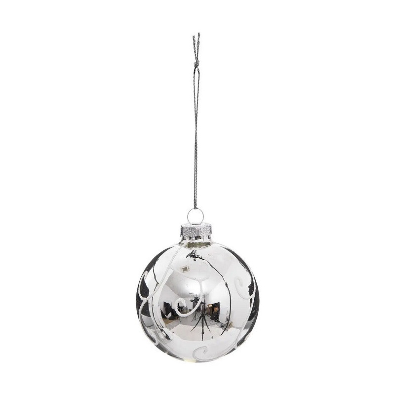Lot de 3 Boule de Noël 80mm Blanc - FÉÉRIC LIGHTS & CHRISTMAS - 184529