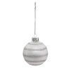 Lot de 3 Boule de Noël 80mm Blanc - FÉÉRIC LIGHTS & CHRISTMAS - 184529