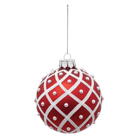 Lot de 2 Boules de Noël 100mm Rouge - FÉÉRIC LIGHTS & CHRISTMAS - 184532