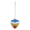 Sujet de Noël Verre Cœur 66mm Multicolore - FÉÉRIC LIGHTS & CHRISTMAS - 184538