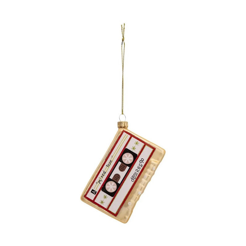 Sujet de Noël Verre Cassette 105mm - FÉÉRIC LIGHTS & CHRISTMAS - 184547