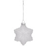 Lot de 2 Sujet de Noël Verre Étoile Givré 80mm - FÉÉRIC LIGHTS & CHRISTMAS - 184554