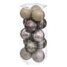 Lot de 15 Boules de Noël Lisse/Déco Manoir 5cm - FÉÉRIC LIGHTS & CHRISTMAS - 694504C2