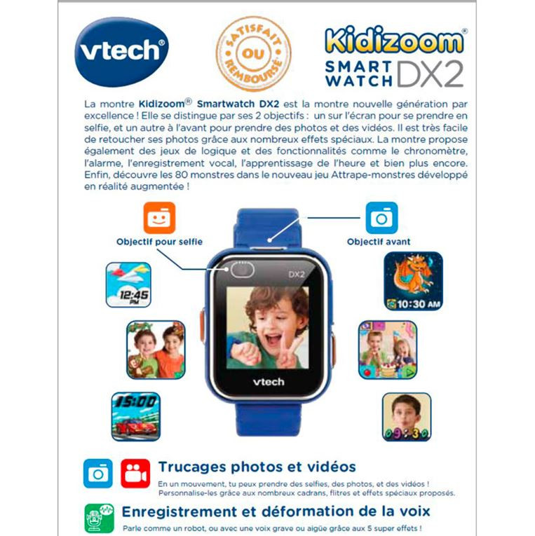 Kidizoom Smartwatch Connect DX2 bleu VTECH - Dès 5 ans 