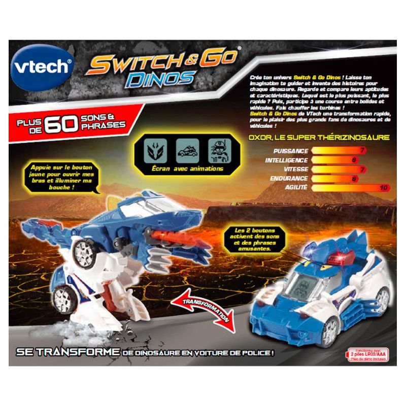 Switch & Go Dinos Oxor le Thérizinosaure VTECH - Dès 4 ans