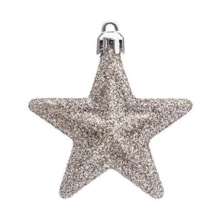 Lot de 6 Sujet de Noël Étoile Plastique Manoir - FÉÉRIC LIGHTS & CHRISTMAS - 148500C2