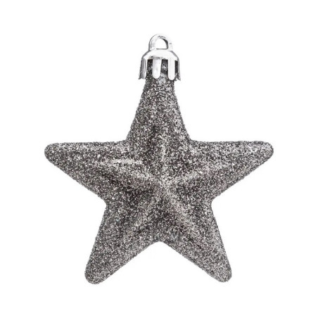 Lot de 6 Sujet de Noël Étoile Plastique Manoir - FÉÉRIC LIGHTS & CHRISTMAS - 148500C2