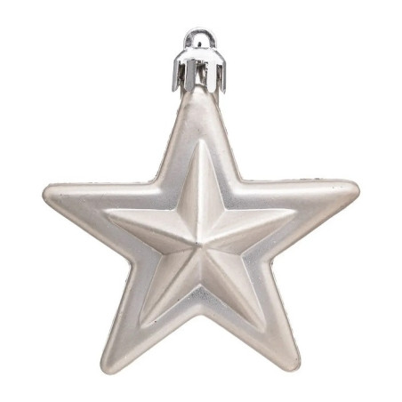 Lot de 6 Sujet de Noël Étoile Plastique Manoir - FÉÉRIC LIGHTS & CHRISTMAS - 148500C2